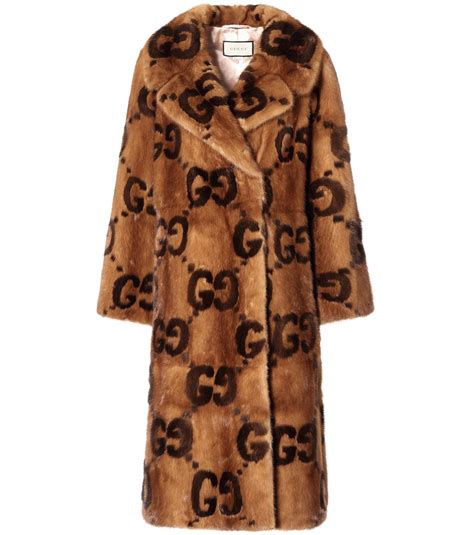 gucci housecoat|Gucci fur coats female.